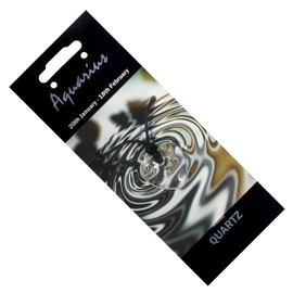 CrystalAge Aquarius Birthstone Necklace - Quartz Heart