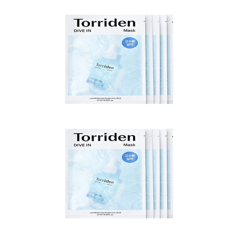 Torridon Toriden Dive-in Mask Pack 10 Sheets Low Molecular Hyaluronic