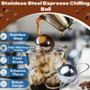 2-Pack XL Espresso Cooling Balls Suitable for Cooling Espresso