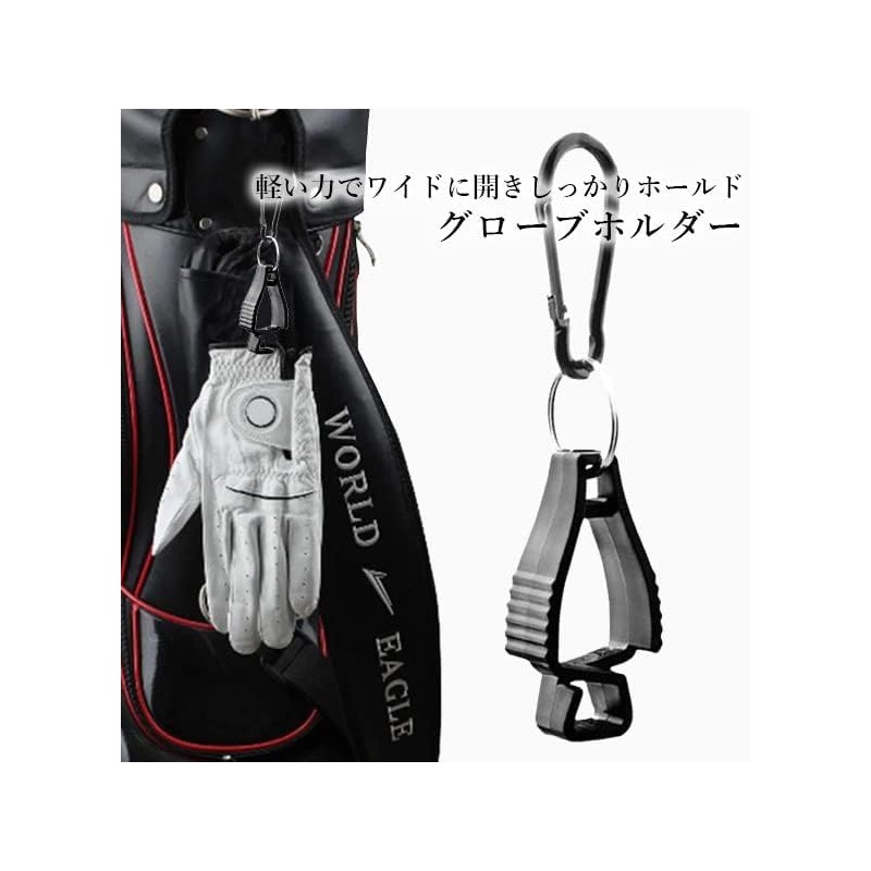 karamagic Golf Gloves, Men's, Left Hand, Fiber, PU Fit, Clip,