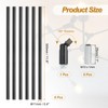 PATIKIL Threaded Extension Rod,6 Set 12" M10 x 1mm Fine