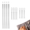 Tinoaly 12pcs Rope Threader, 3 Designs DIY Rope Threader Clips