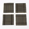 3 Sets - ThinkBamboo Brand Bamboo Slat Coasters - 4.25"