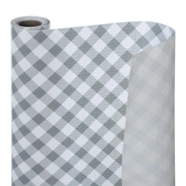 Eco-Friendly Non-Adhesive PVC Shelf Liner Mat for Kitchen Drawers and Table Decor American Plastic slip Mat Food Safecolor: Beige, size: 50.8cm x 182.8cm