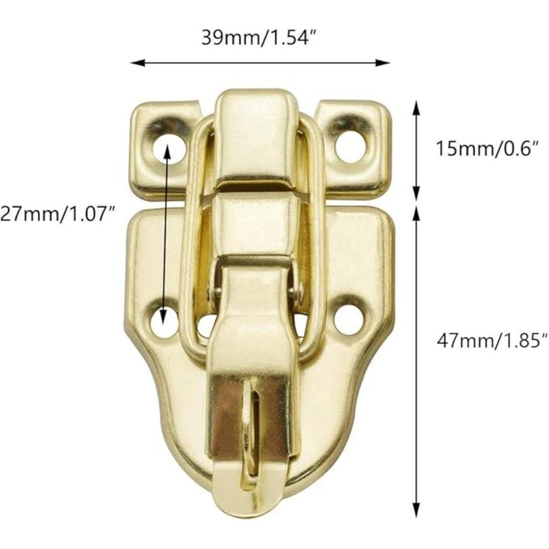 Hardware Buckle Kit, 4 Pack Chest Latches Hardware Gold Hasp