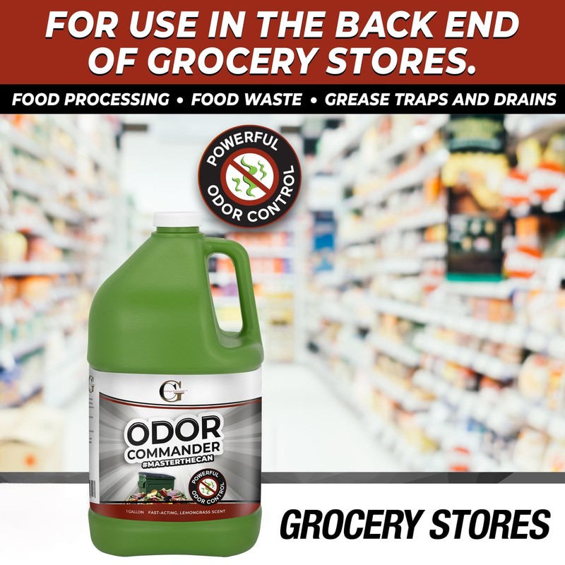 Garbage Commander Odor Commander, Odor Control Spray Bottle, 1 Gallon