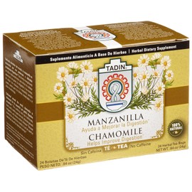 Tadin Tea, Manzanilla (Chamomile) Tea, 24-Count Tea Bags (Pack of 12)