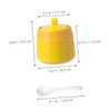 Gatuida Ceramic Condiment Jar Set Salt Shaker Seasoning Containers Bottle