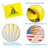 QQSD Dont Tread on Me Gadsden Small Flag Stick Mini