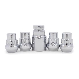 OKOVO Lug Wheel Lock Nuts 12X1.25 Bulge Acorn Locking Lugs -(Chrome) for Rogue 08-20 for Rogue Select 14 for Altima 02-15 17-20 for Sentra 07-19 for Murano 03-20 for Versa 11-15 for 370Z