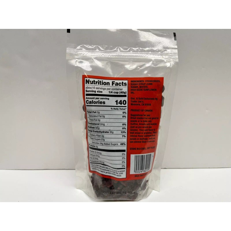 Trader Joe's (4) Bags Trader Joe's Dried Fruit Sweetened Dried