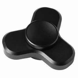 INDISTRACTABLE Metal Fidget Spinner for Adults (Tri Spinner, Black) Quality Fidget Toy for ADHD