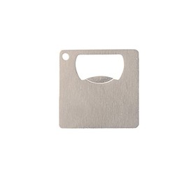 Thirsty Rhino Chyp, Mini Square Credit Card Wallet Bottle Opener, Stainless Steel, Brushed Silver (Set of 1)