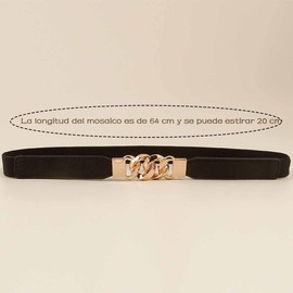 GeorgeX 3 Piezas Cinturón de Mujer, Cinturones Ajustables sin Hebilla para Mujer Cinturón Elastico Mujer para Vestidos y Jeans