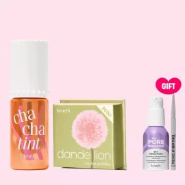 Benefit 틴트 앤 미니 블러셔 듀오 (+디럭스 2종) [1.차차틴트/단델리온 미니] Tint and Mini Blusher Duo (+ Deluxe 2 Types) [1. Cha Cha Tint / Dandelion Mini]