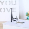 (4 pack)Iron Display Stand, Black Iron Easel Plate Display Photo