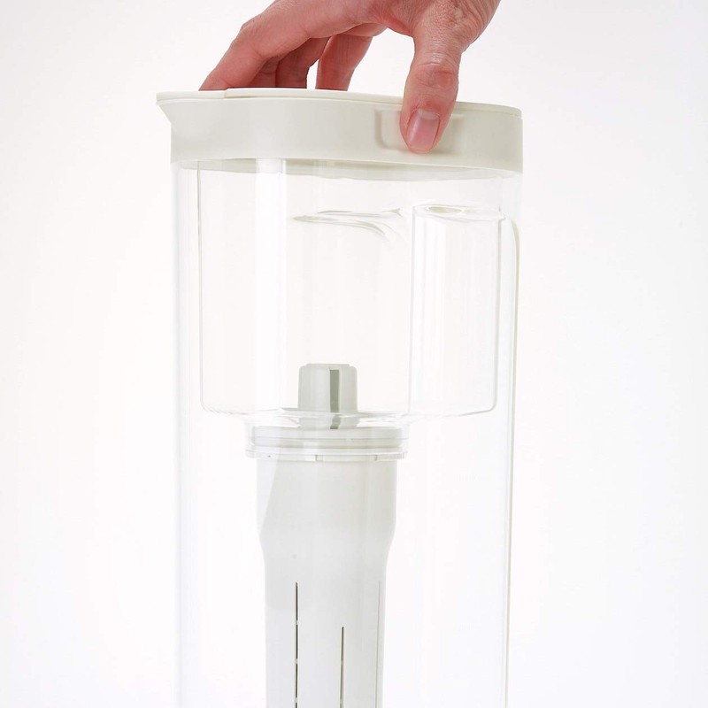 Mu-in Ryohin Acrylic Water Purification Pot, Water Purification Capacity Approx.
