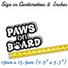 Hatcherabilia Paws On Board Pet Funny Car Decals - Cat
