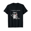 I Require Snacks Raccoon with Sunglasses Funny Raccoon T-Shirt