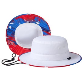 UVSAI UPF 50+ Foldable Sun Hat Patterned Under Brim Bucket Hats for Summer Hiking Fishing Beach Safari Men Women