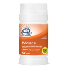 21st Century One Daily Women's Multivitamins 100 Count Gluten Free Tablets