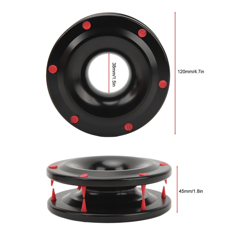 Rope Retention Pulley 22000lbs Heavy Duty Winch Snatch Recovery Ring
