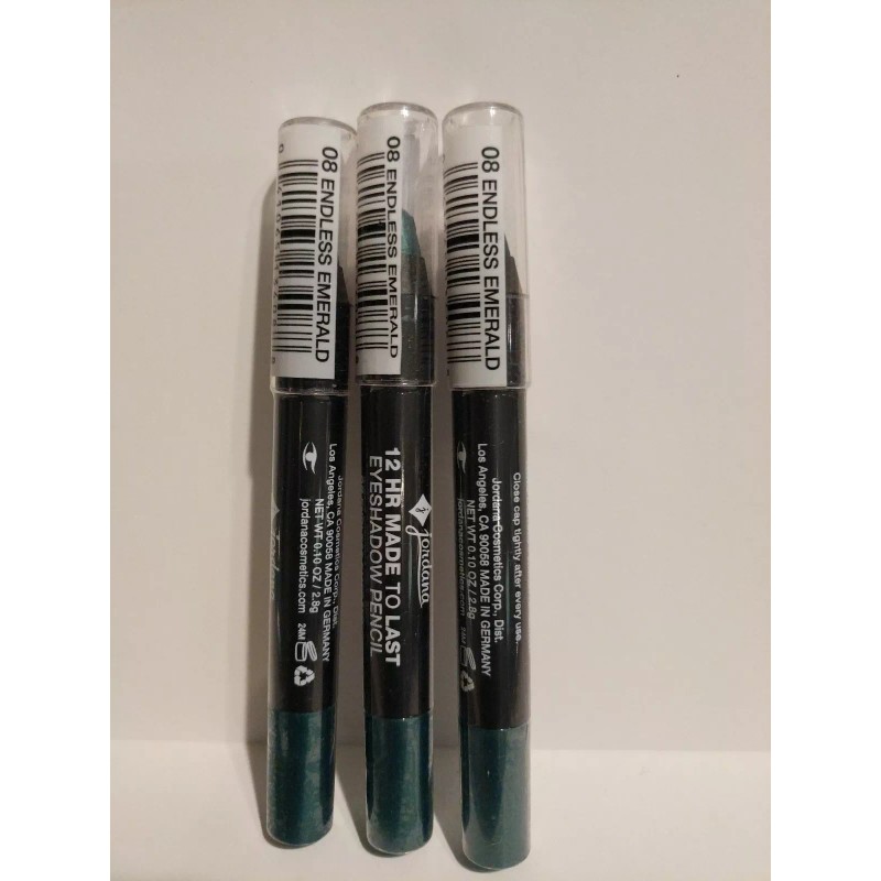 Jordana 12 Hr Eye Shadow Pencil 08 endless emerald, new