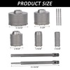 WGLOSI 9PCS Concrete Hole Saw Kit,Masonry Hole Saw with SDS