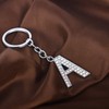 BESPMOSP A-Z Letter Keychain Keyring Crystal Shiny Family Best Friend