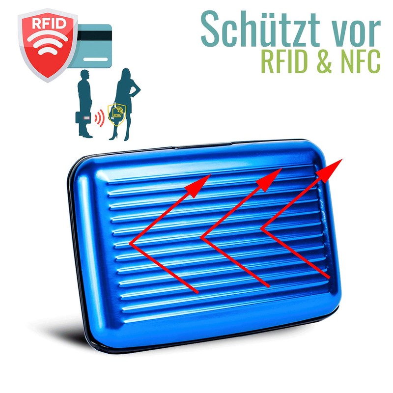 VALLET Parent Wallet ES - 10 ASIN, Blue, Modern