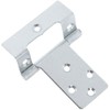 Just Accessories Large 50mm Cranked Flush Hinges - Silver Cabinet/Cupboard/Door