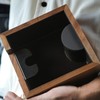 KNODOS Wooden Espresso Knock Box Walnut Dump Bin for Coffee