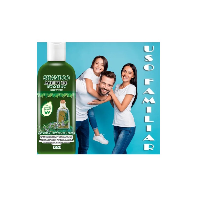 Shampoo Aceite De Romero Fortalecedor Capilar 500ml
