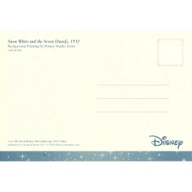 SNOW WHITE AND THE SEVEN DWARFS, BACKGROUND PAINTING, NICE POSTCARD