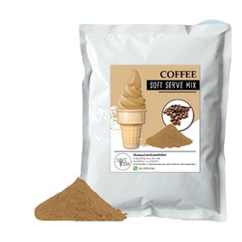 Soft=Mix Soft serve ice cream powder 1 kg. (1 kg., Coffee)