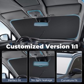 Windshield Sun Shade Umbrella for 2022-2025 Acura MDX Accessories: Custom Fit 240T Silver, Double Thickened, Foldable Sunshade Window Sun Visor, Ultimate 99% UV Blocking for Base, Technology, A-Spec