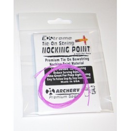 Archery TIE ON - BOWSTRING NOCKING NOCK POINT - (Assorted Colors) (PURPLE)