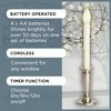 Celestial Lights Set of 4 Battery Operated Window Candles with
