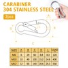 LALAGO Carabiner Hook Stainless Steel 140 mm x φ12 mm
