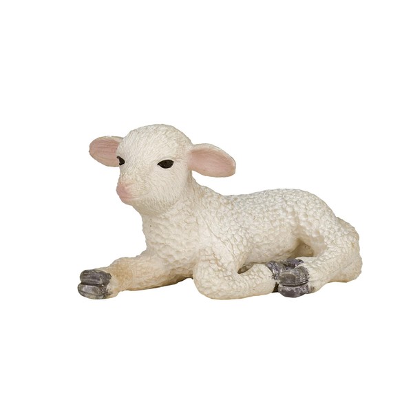 MOJO Lamb Lying down Farm Animal Model Toy Figure