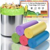 Small Bathroom Trash Bags 4 Gallon - Compostable Colorful Mini Garbage Bags 100 Count 4 Gal 15 Liter Waste Basket Liners For Kitchen Office Car Biodegradable Unscented Strong Thick Chenyucheng