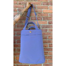 Iris' Favorite Tote Bag  (#5003) Pouch Zipper Canvas - Color: Cloud Purple