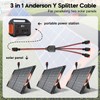 PAEKQ Anderson Y Splitter Cable Solar Panel Connector 1 to