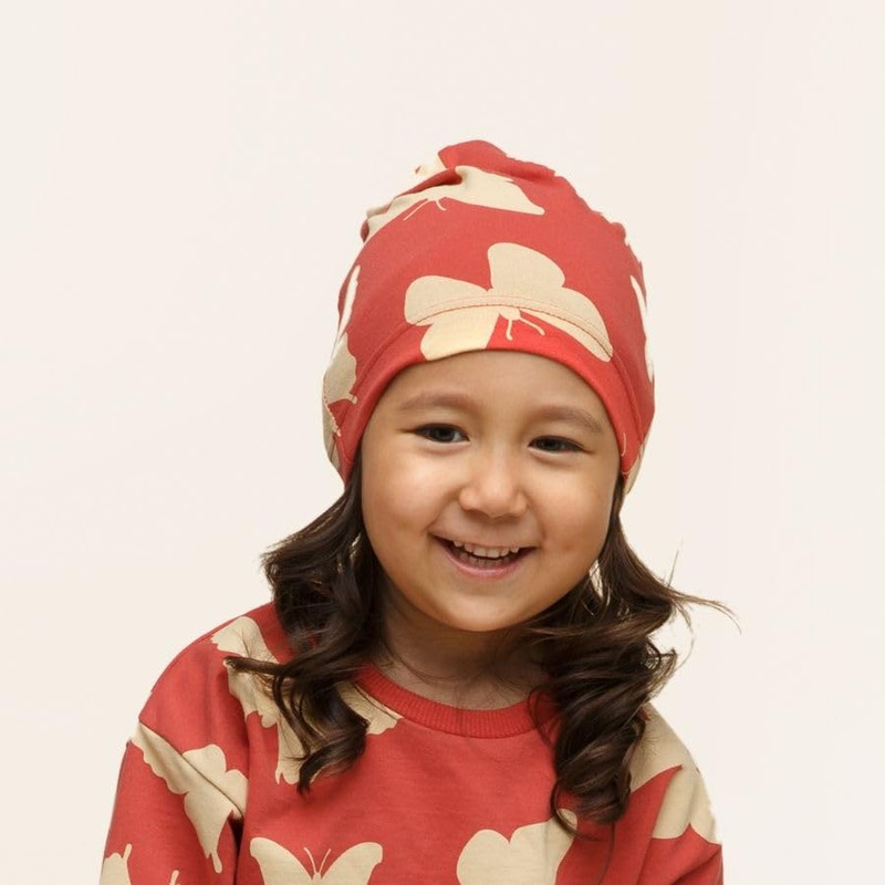 Pinokio Girls' Bonnet Beanie Hat, RED IMAGINE