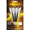 Unicorn Darts Jelle Klaasen Black Brass Steel Tip Dart, Black/Yellow,