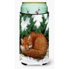 Caroline's Treasures ASA2044TBC Fox Nap Time Tall Boy Beverage Insulator Hugger, Tall Boy, multicolor