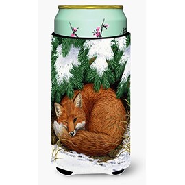 Caroline's Treasures ASA2044TBC Fox Nap Time Tall Boy Beverage Insulator Hugger, Tall Boy, multicolor