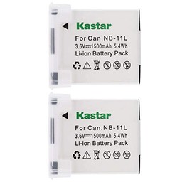 Kastar Battery 2X for Canon NB-11L NB-11LH NB11L NB11LH CB-2LD CB-2LF and ELPH 110 HS ELPH 115 is ELPH 120 is ELPH 130 is ELPH 135 ELPH 140 is ELPH 150 is ELPH 160 ELPH 170 is ELPH 180 ELPH 190 is
