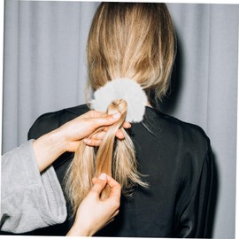 SAFIGLE 10Pcs Furry Hair Ties for Women Cute Decorative Hair Scrunchies Elastic Ponytail Holders Soft and Comfortable Hair Accessories for Daily Wear Parties and Special Occasions