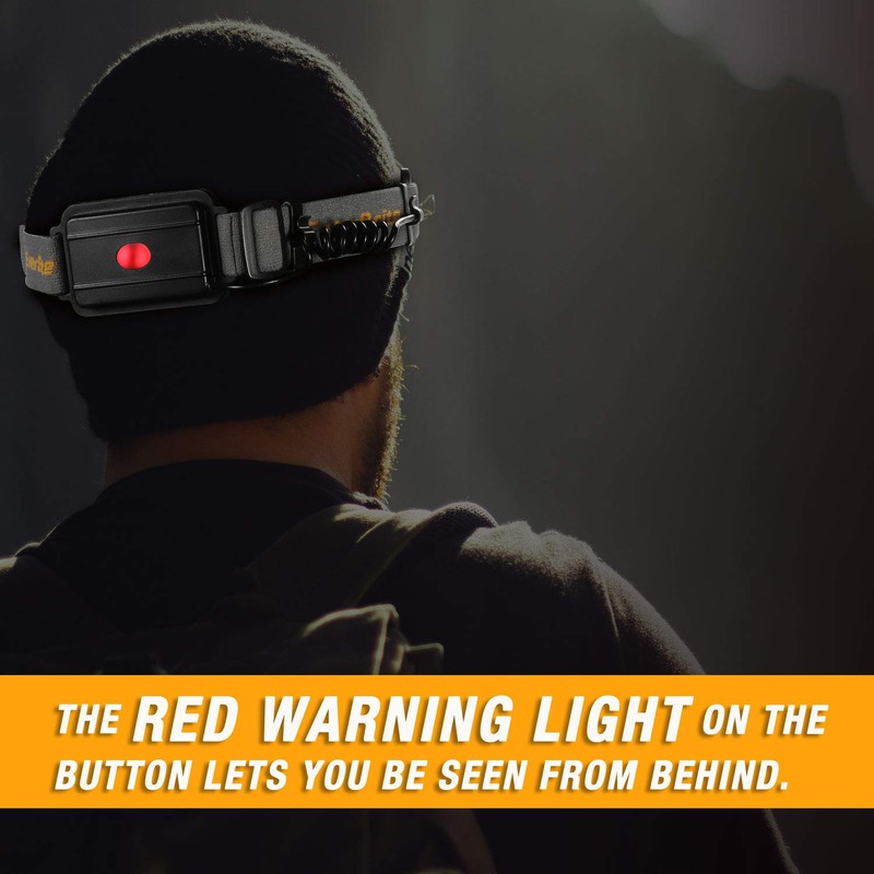 EverBrite Widebeam LED Headlamp, 210°Broadbeam Illumination, 500 Lumens, 3 Lighting